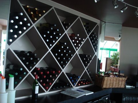 Bespoke diamond wine rack