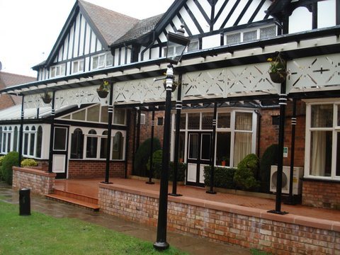 Restaurant canopy and frontage